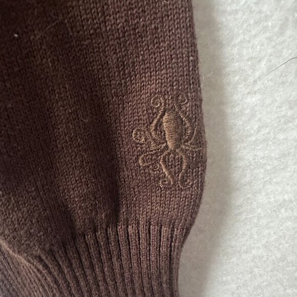 MADCAP‎ ENGLAND sweater men 2XL racing stripe Mod Abstract Striped Jumper brown - Picture 2 of 6